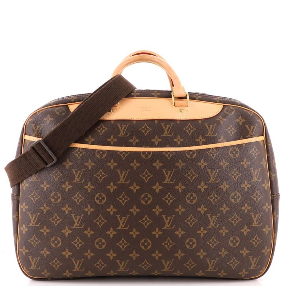 Louis Vuitton Alize Bag Monogram Canvas 24 Heures Brown